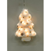 Светильник подвесной Елочка 10LED флок 12х5.5х18.2см тепл. бел. КОСМОС KOC_TAB-B108