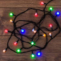 Гирлянда светодиодная Цветные Шарики 2.8м 20LED мультиколор 2Вт IP20 Neon-Night 303-060