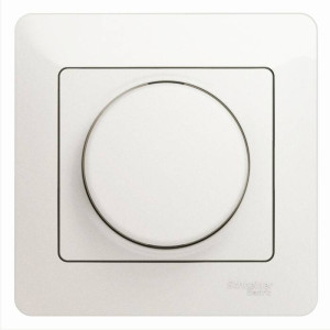 Светорегулятор поворотный Schneider Electric GLOSSA, 300 Вт, перламутр, GSL000634
