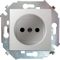 Розетка 1-м СП Simon 15 16А IP20 250В без заземл. защ. шторки винтов. клеммы механизм бел. Simon 1591444-030