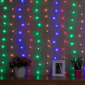 Гирлянда светодиодная Светодиодный Дождь 1.5х1.5м 144LED мультиколор 12Вт 230В IP20 с насадками шарики свечение с динамикой провод прозр. Neon-Night 235-049