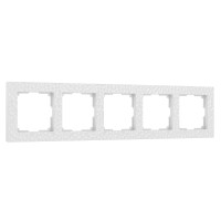 W0052401/ Рамка на 5 постов Hammer (белый)