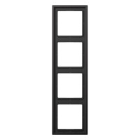 Рамка 4 поста Jung LS METAL, алюминий темный, AL2984D
