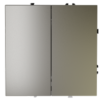 Перекрестный переключатель встраиваемый VOLTUM S70 двухклавишный 10А, шелк