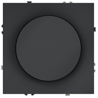 Светорегулятор встраиваемый VOLTUM S70 поворотно-нажимной 600 Вт, (графит)