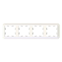 ATLASDESIGN ANTIQUE 4-постовая РАМКА, универсальная, ЖЕМЧУГ ATN100404