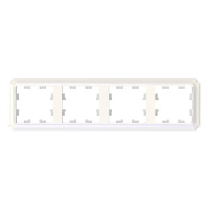 ATLASDESIGN ANTIQUE 4-постовая РАМКА, универсальная, ЖЕМЧУГ ATN100404