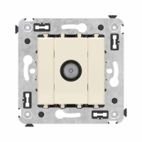 Розетка телевизионная оконечная TV СП Avanti Ванильная дымка DKC 4405523