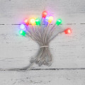 Гирлянда светодиодная Шарики 1.5м 10LED мультиколор 0.1Вт IP20 провод ПВХ прозр. элементы питания 2хAA (не в компл.) Neon-Night 303-092