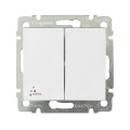 Механизм переключателя проходного 2-кл. СП Valena 10А IP44 250В бел. Leg 770098