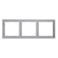 Рамка пластиковая VOLTUM S70 на 3 поста, (серый)