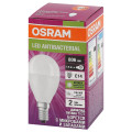 Лампа светодиодная LED Antibacterial P 7.5Вт шар матовая 4000К нейтр. бел. E14 806лм 220-240В угол пучка 180град. бактерицидн. покрыт. (замена 75Вт) OSRAM 4058075561670