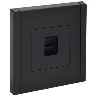 Розетка компьютерная RJ45 кат.5E FORTE&PIANO FP132 черн. IEK FP-K10-1-K02