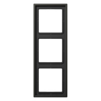 Рамка 3 поста Jung LS METAL, антрацит, AL2983AN