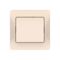 GLOSSA 1-клавишный ВЫКЛЮЧАТЕЛЬ, сх.1, 10АХ, в сборе, быстрозажим. клем., БЕЖЕВЫЙ GSL000212S