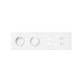 Simon 100 Белый матовый Кит 4 поста, фронт. Накладка на 2 розетки Schuko + 2 з/у USB SC + 2 розетки RJ45