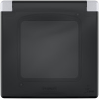 Рамка с защитной крышкой IP44 IK07 Legrand Inspiria для скрытого монтажа 1 механизма Legrand Inspiria, степень пылевлагозащиты IP44, степень ударопрочности IK07, цвет Алюминий
