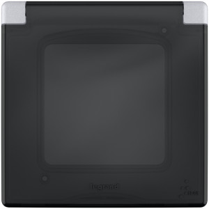 Рамка с защитной крышкой IP44 IK07 Legrand Inspiria для скрытого монтажа 1 механизма Legrand Inspiria, степень пылевлагозащиты IP44, степень ударопрочности IK07, цвет Алюминий