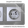 W0022704/ Рамка на 2 поста Acrylic (графит)