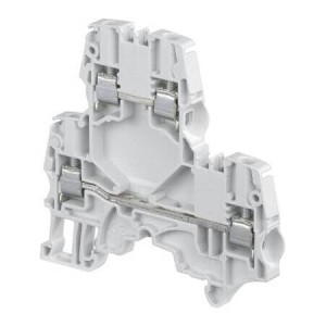 ZS4-D2 Клемма винтовая 4мм.кв., двухуровневая, синяя