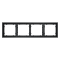 Рамка пластиковая VOLTUM S70 на 4 поста, (графит)