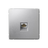 ARTGALLERY РОЗЕТКА компьютерная RJ45, кат. 6A, механизм, АЛЮМИНИЙ GAL000386