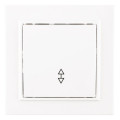 Переключатель проходной 1-кл. СП Минск 10А IP20 бел. Basic EKF ERV10-025-10