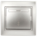 Выключатель одноклавишный Plano 10А IP20 1-103-03 250В алюм. Intro Б0030038