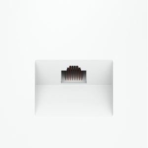 Розетка компьютерная встраиваемая VOLTUM S70 RJ45 кат.6, (белый матовый)