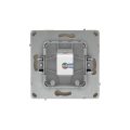 Компьютерная розетка RJ-45 без шторки, кат.5е одинарная, KANT, ванильный марципан