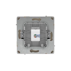 Компьютерная розетка RJ-45 без шторки, кат.5е одинарная, KANT, ванильный марципан