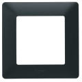Legrand Valena LIFE Black. Рамка Антрацит. 1-постовая универсальная.