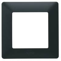 Legrand Valena LIFE Black. Рамка Антрацит. 1-постовая универсальная.