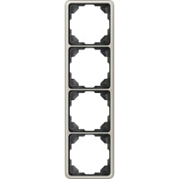 Рамка 4 поста Jung CD 500, платина, CD584PT