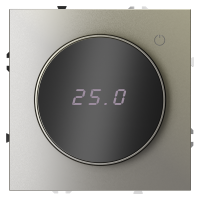 Терморегулятор электронный VOLTUM S70 с индикацией и датчиком, для теплого пола, (шелк)