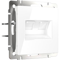 W1181101/ Розетка двойная Ethernet RJ-45 (белый)