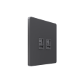 Systeme Infinity, Розетка информационная СУ RJ-45 кат.6 2-я, Вулканический пепел
