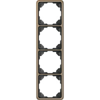 Рамка 4 поста Jung CD 500, бронзовый, CD584GB