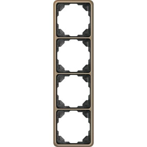 Рамка 4 поста Jung CD 500, бронзовый, CD584GB