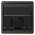 Адаптер на RJ45 Simon SIMON 73 LOFT, открытый монтаж, со шторками, графит, 73085-62