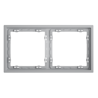 Рамка пластиковая VOLTUM S70 на 2 поста, (серый)