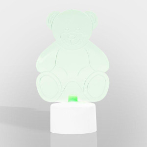 Фигура светодиодная Мишка 2D 1LED RGB 0.1Вт IP20 на подставке элементы питания 3хAG13(LR44) (в компл.) Neon-Night 501-047