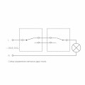 W1112004/ Выключатель одноклавишный проходной (графит рифленый)
