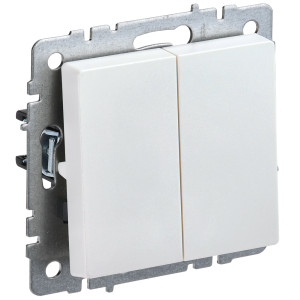 IEK BRITE BASE Жемчуг Выключ. 2-кл 10А ВС10-2-0-БрЖ
