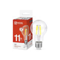 Светодиодная лампа IN HOME LED-A60-deco 11Вт 230В Е27 4000К 1160Лм прозрачная 4690612026145