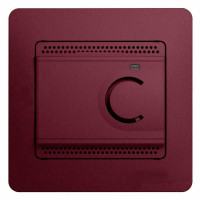Термостат для теплого пола Schneider Electric GLOSSA, с датчиком, баклажановый, GSL001138