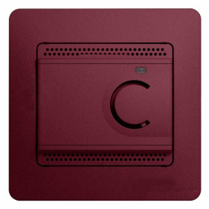 Термостат для теплого пола Schneider Electric GLOSSA, с датчиком, баклажановый, GSL001138