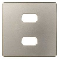 Накладка на розетку 2xUSB Simon SIMON 82, скрытый монтаж, шампань, 8201090-034