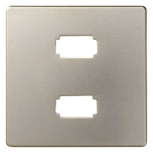 Накладка на розетку 2xUSB Simon SIMON 82, скрытый монтаж, шампань, 8201090-034