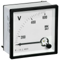 Вольтметр Э47 72х72мм 600В кл. точн. 1.5 IEK IPV10-6-0600-E